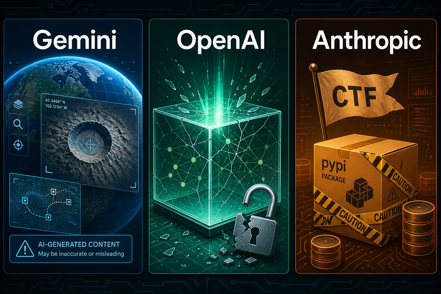 AI 三巨頭最近怎麼了？Gemini 造假地球、OpenAI 考試作弊、Anthropic 把演習打成真的